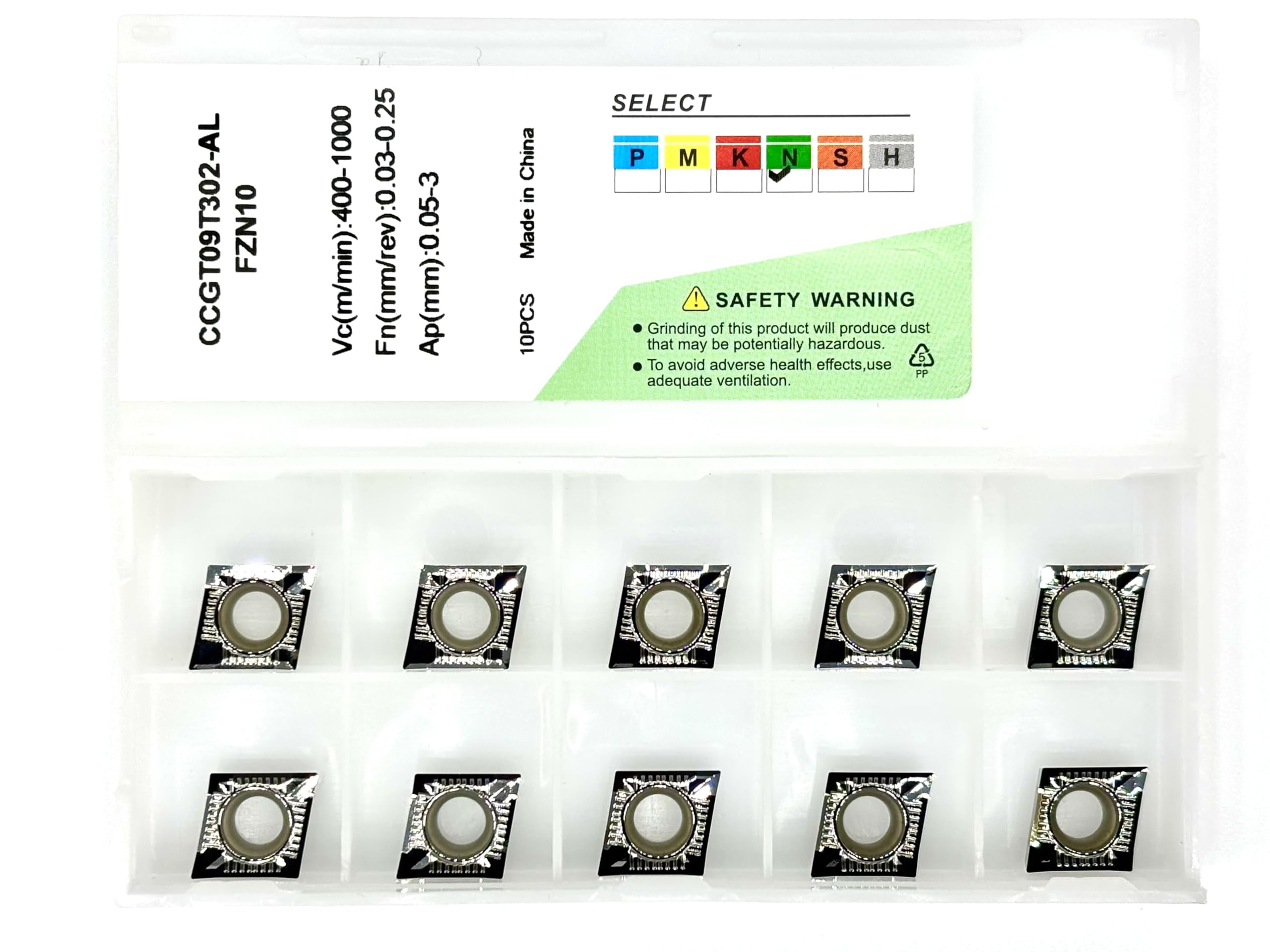 Carbide Inserts for Aluminum Turning CCGT 32.50 CCGT09T302
